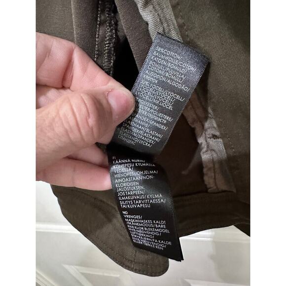 Liverpool Los Angeles Women's Olive Night Bradford Moto Denim Jacket Size Medium - Picture 6 of 8